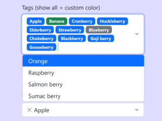 Bootstrap 5 Tags Input with Dropdown Select