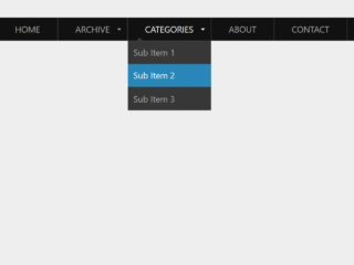 Responsive Navigation Bar With Dropdown