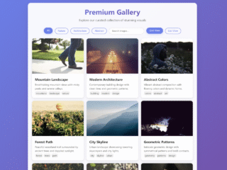 image gallery html, css javascript