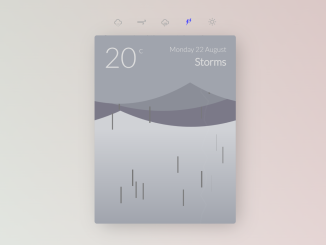 Animated Weather Card In Vanilla Js