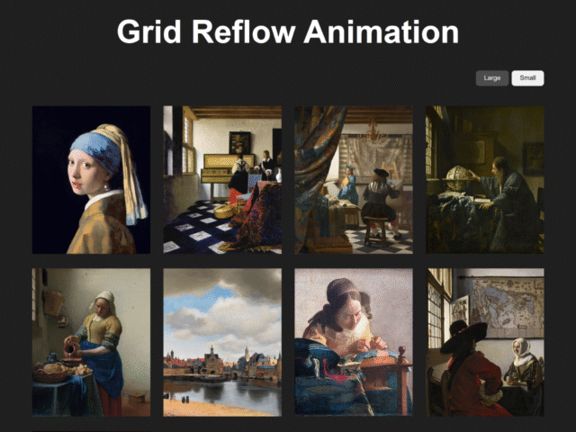 CSS Animate Grid Position Change