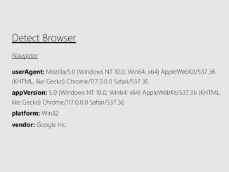 Javascript Get Browser Name And Version