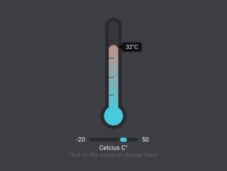 Thermometer Slider Widget Using Javascript