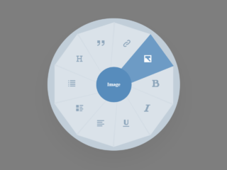 Animated Radial Menu Using HTML CSS & Vanilla JavaScript