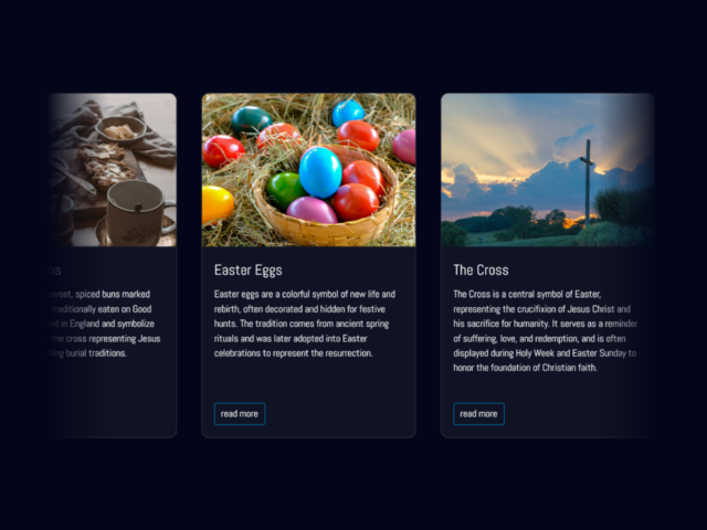 Card Carousel with Auto Scrolling Animation