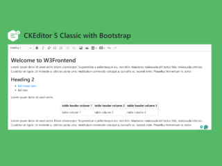 Ckeditor in Bootstrap 5 Code with Example