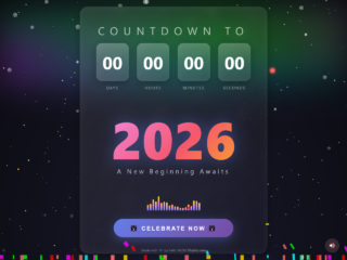 Happy New Year Animation Using HTML and CSS